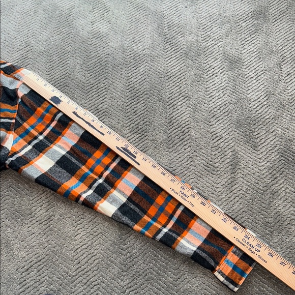 Patagonia Organic Cotton Plaid Shirt - Orange, Blue, and Gray Size Large - Picture 11 of 11